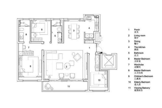 他家142㎡大平层轻
